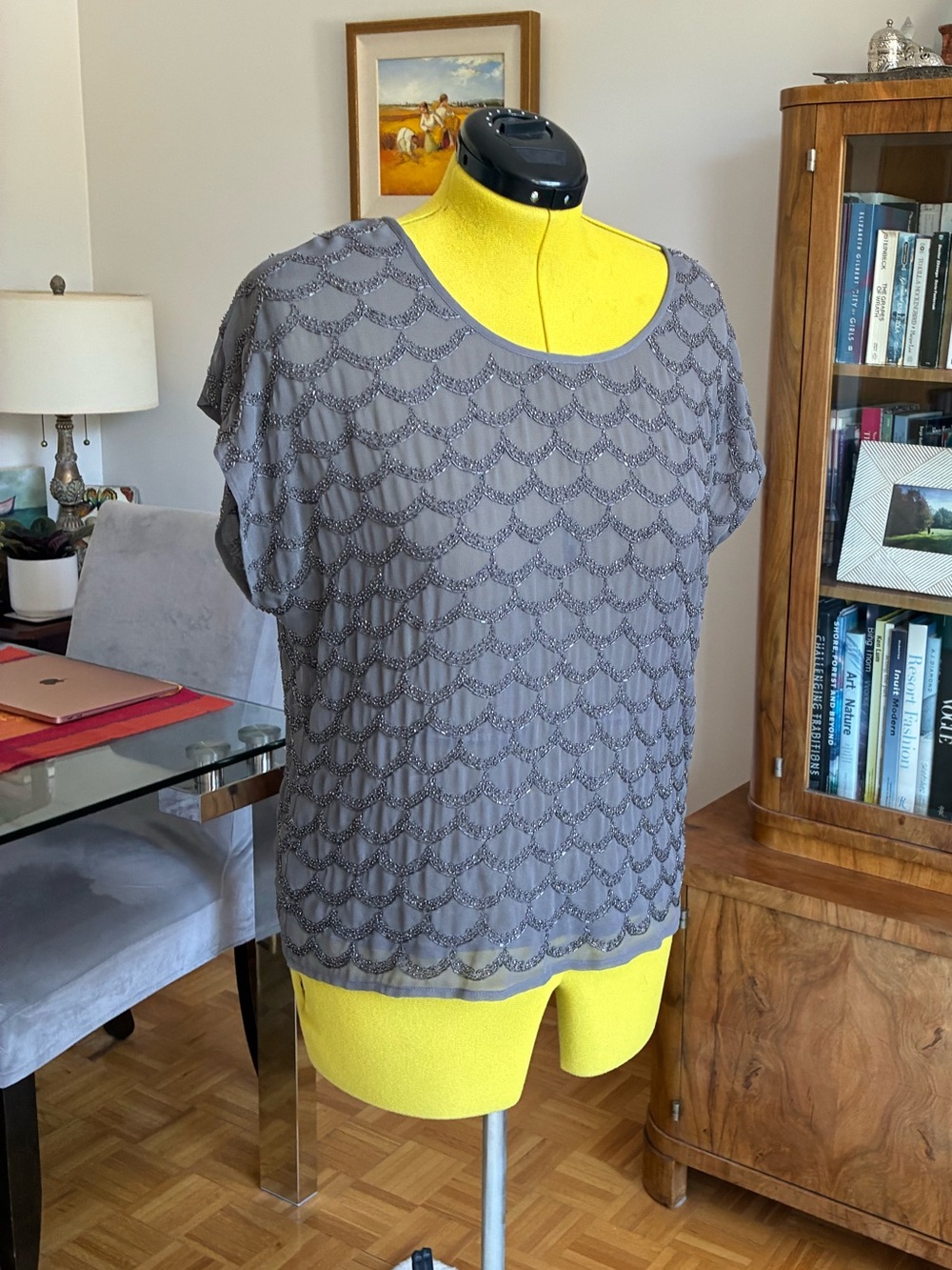 Joie Beaded Silk Shell